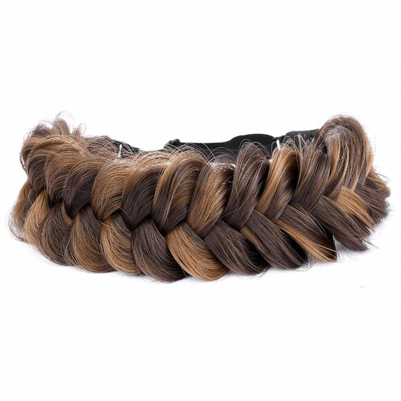 Synthetic Hair Braided Headband Women Girl Beauty Accessory Chocolate Toast main image 5